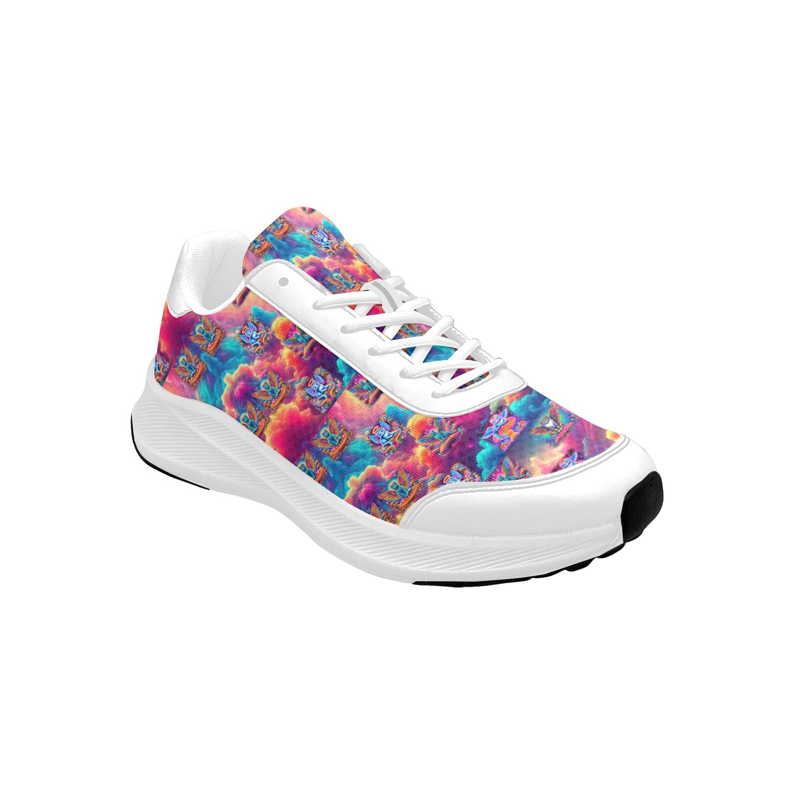 “Heavenly Angel Cats on Psychedelic Mushrooms” Women's Mudguard Running Shoes