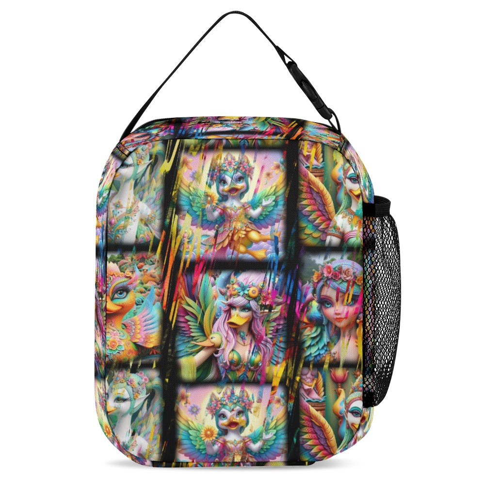 “Duck Fairies in a Storm of Colors” Backpack 3 Piece Set