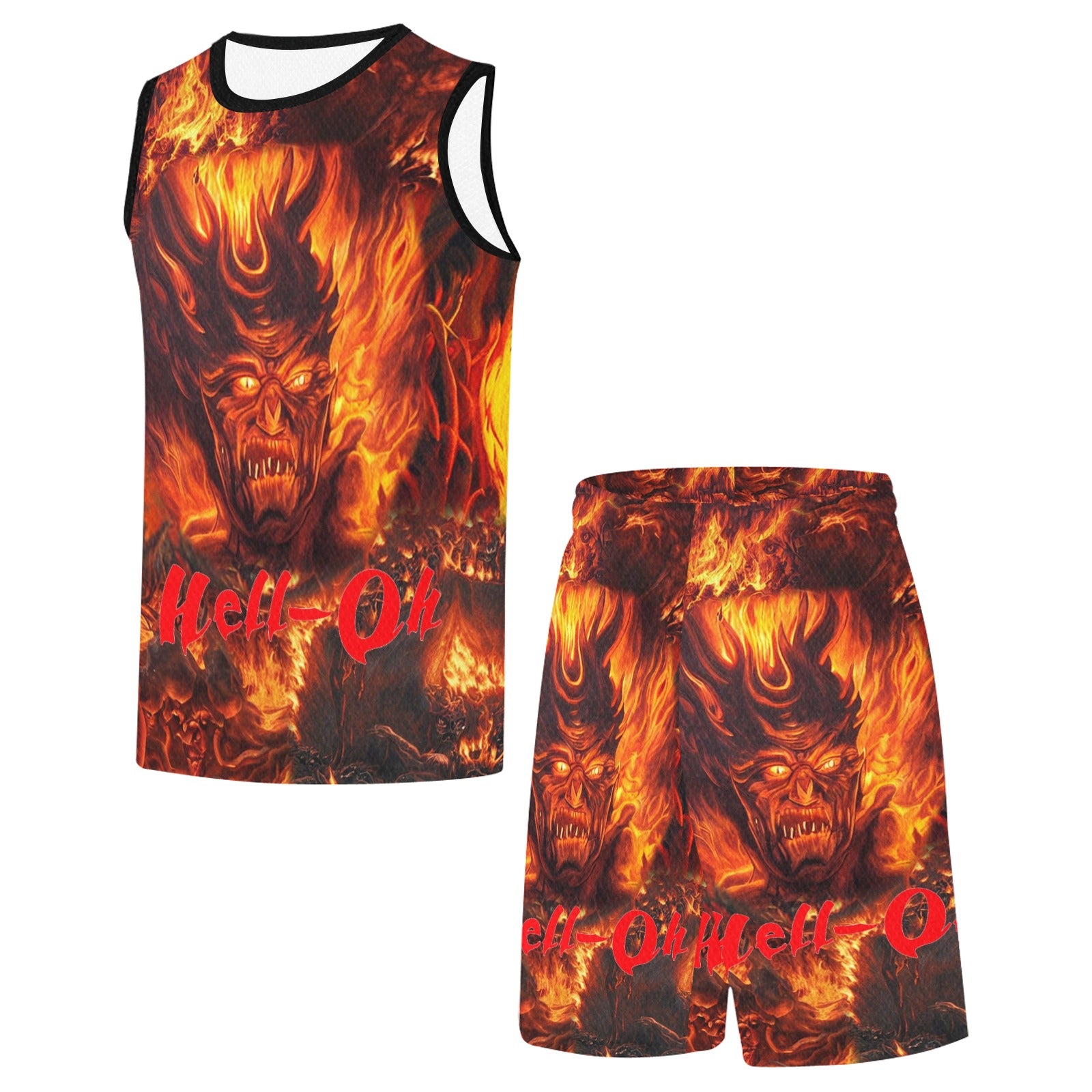 “Hell-Oh Halloween” Men's Basketball Tracksuit