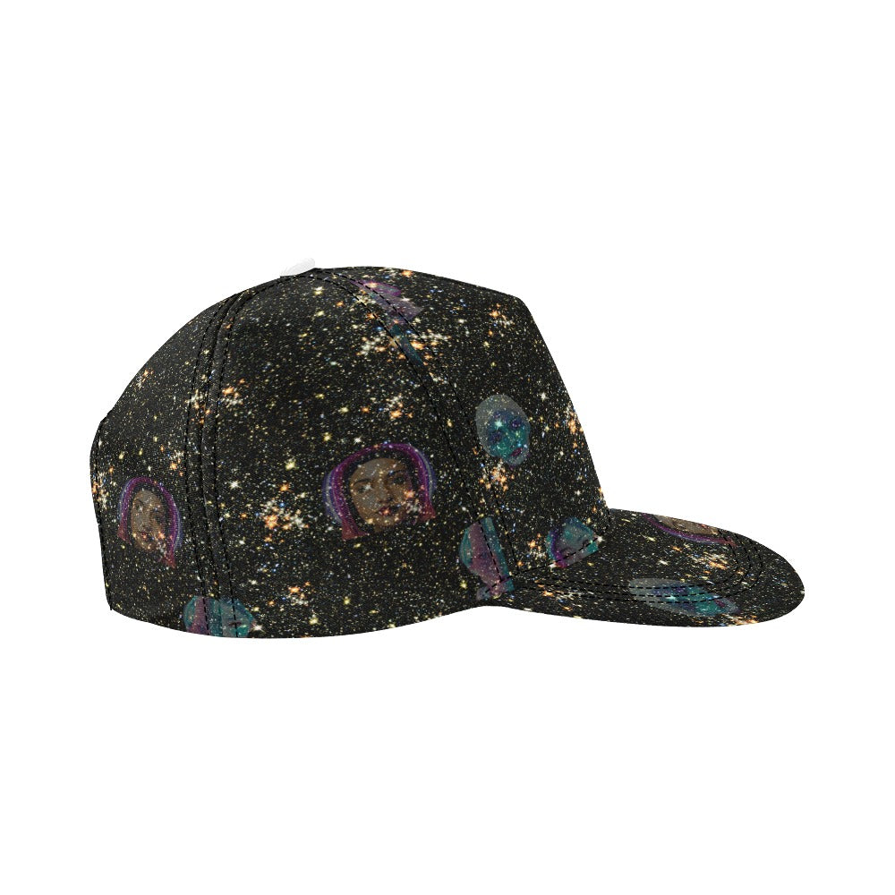 "Girls from Quintuplet Galaxy Cluster" Snapback Curved Beak Cap