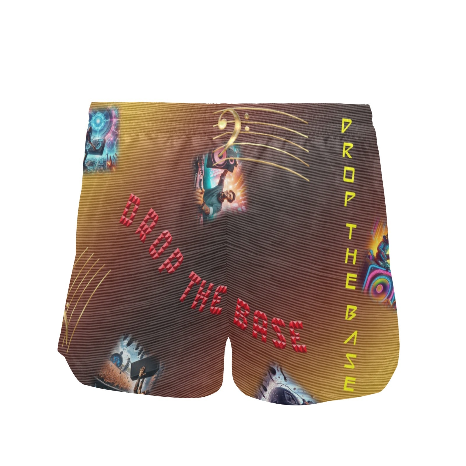 “Drop the Base” Women's Mid-Length Board Shorts