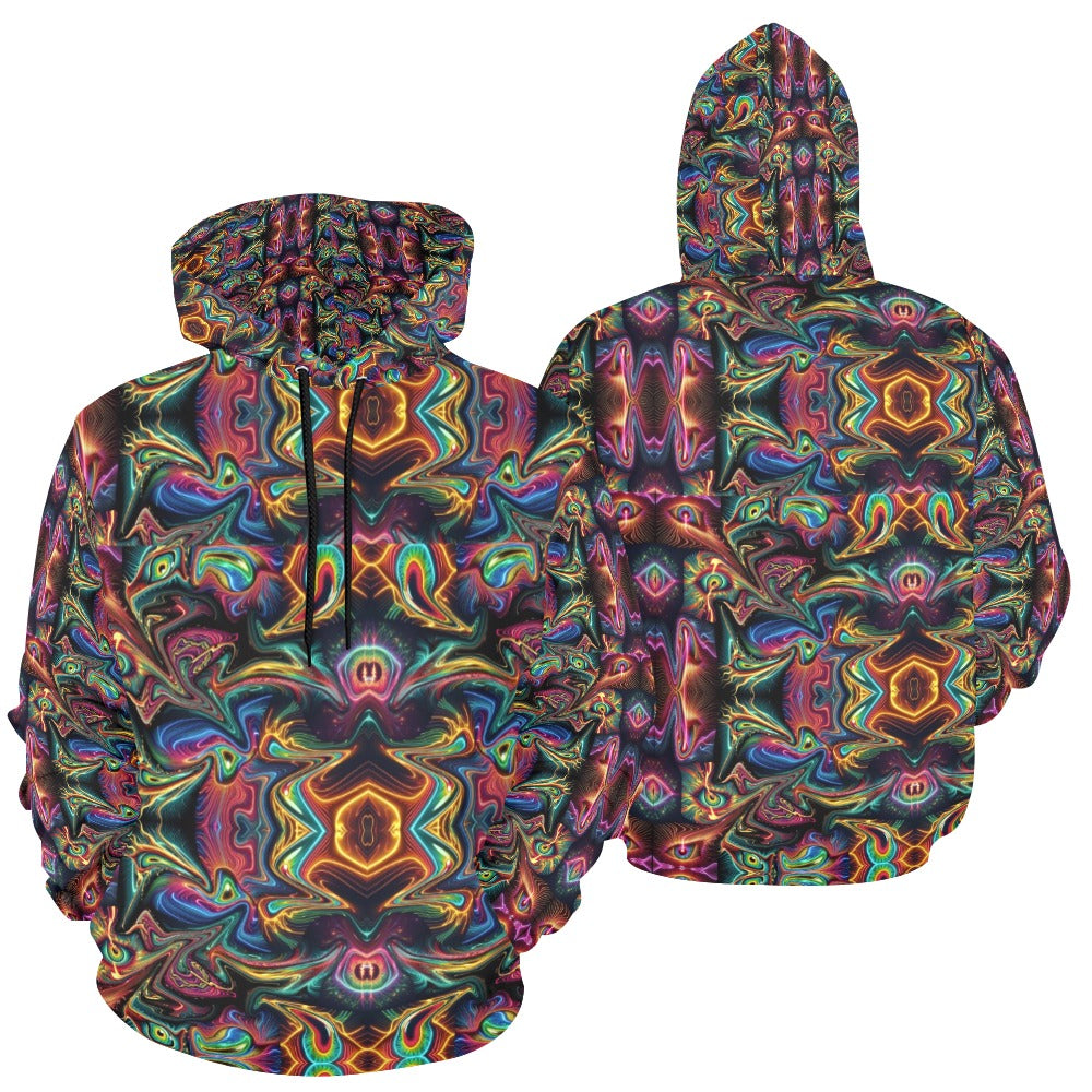 “Neon Eyes Upon You” Men's Hoodie