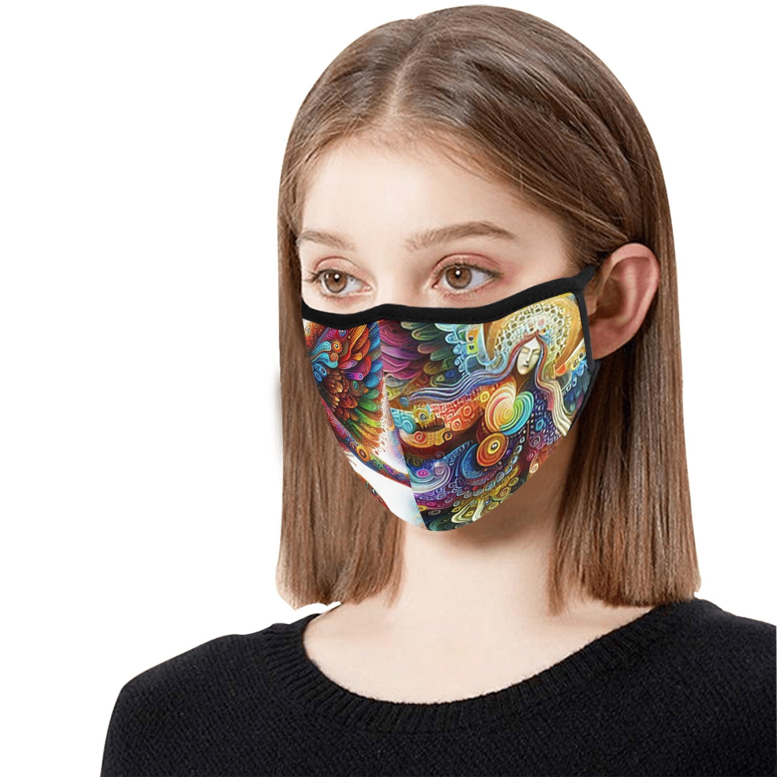 “Psychedelic Angels” Face Mask – Pack of 5 with 10 Filter Elements