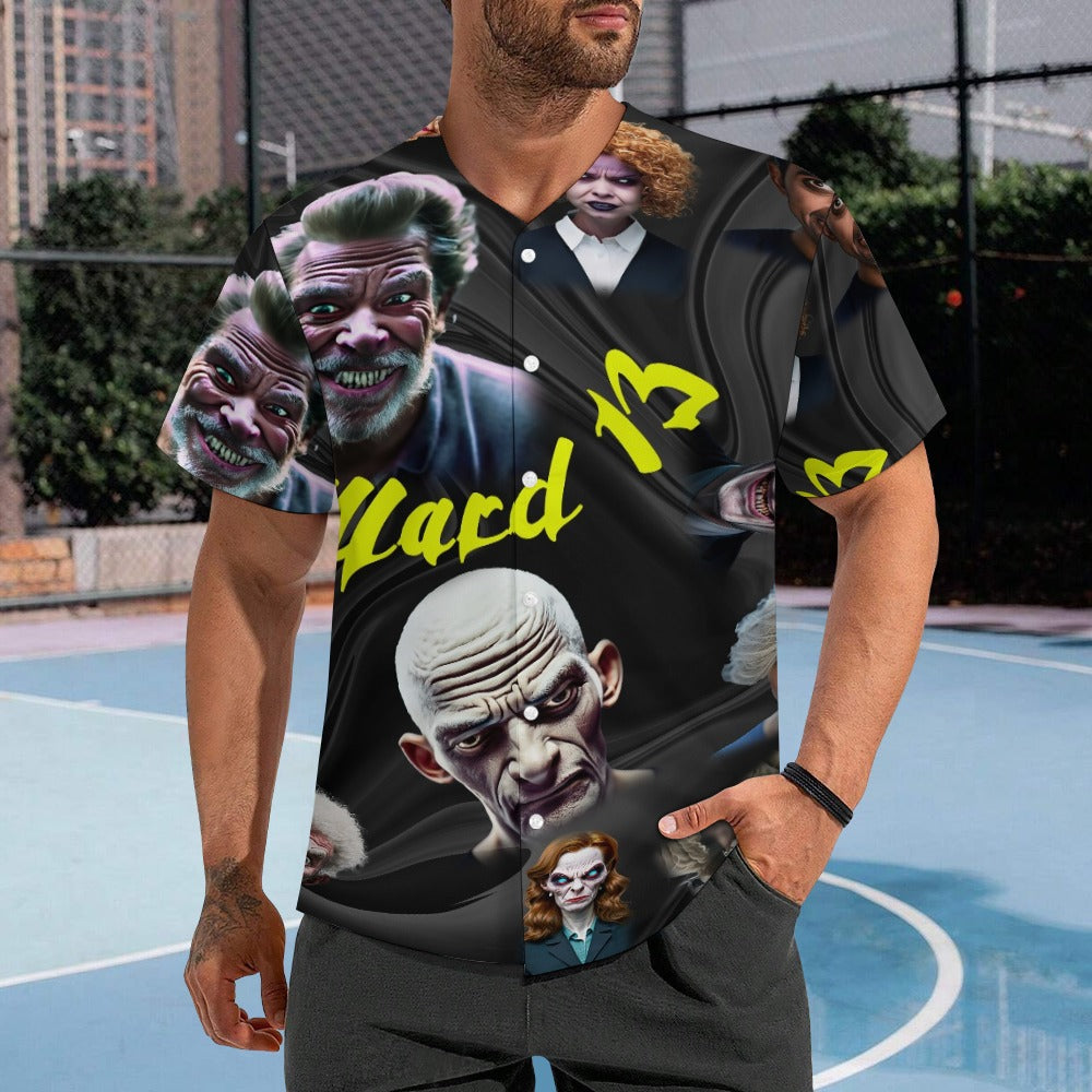 “Ward 13” Men’s Halloween Studded Baseball T-Shirt – Sizes XS – 5XL