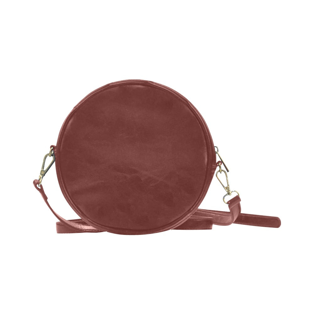 "Girls from Quintuplet Galaxy Cluster See Red" Round Messenger Bag