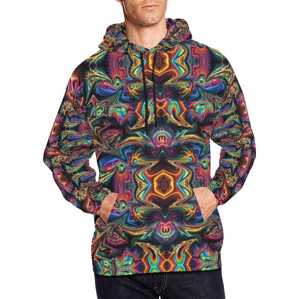 “Neon Eyes Upon You” Men's Hoodie