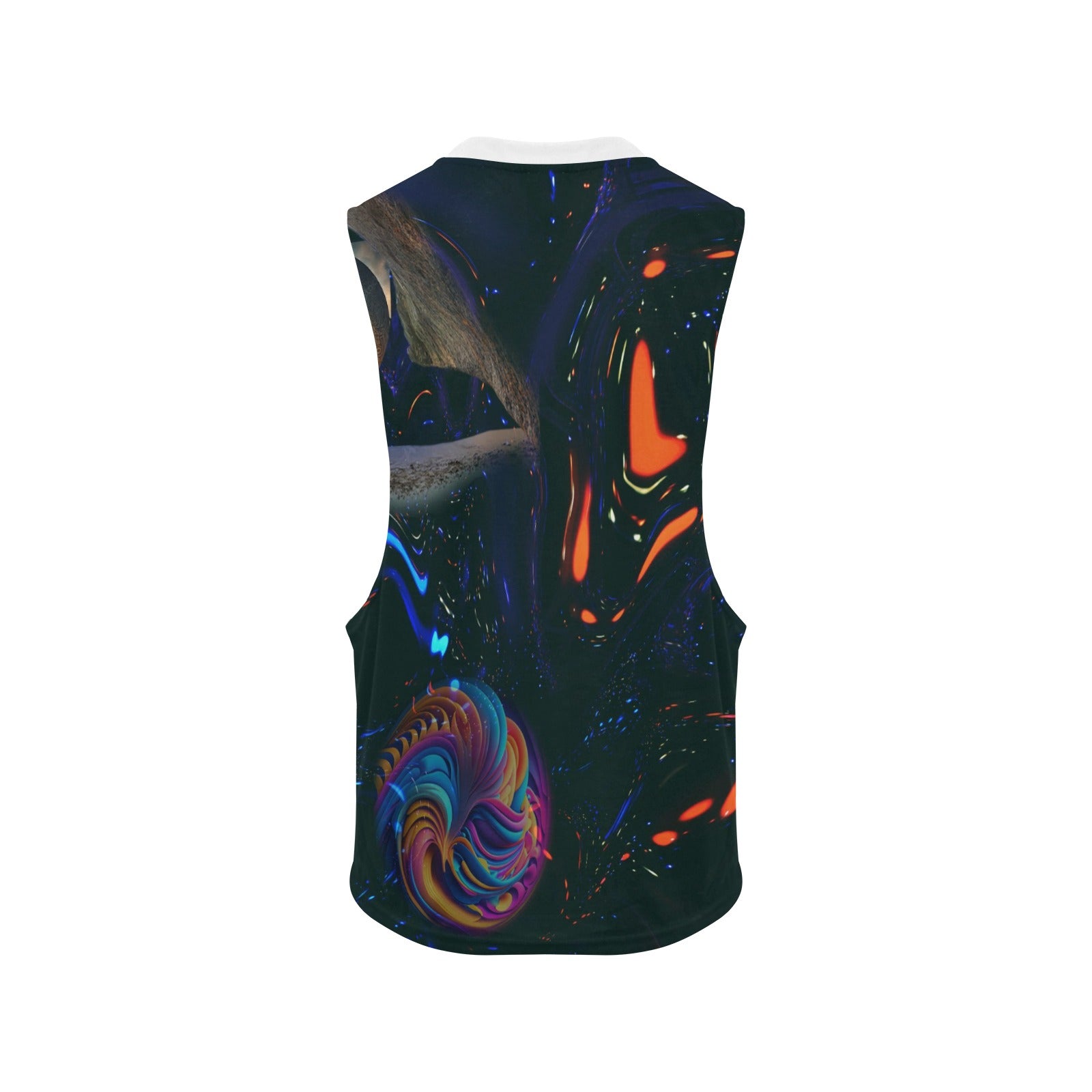 "Spatial Inhabitants” Men's Open Side Tank Top