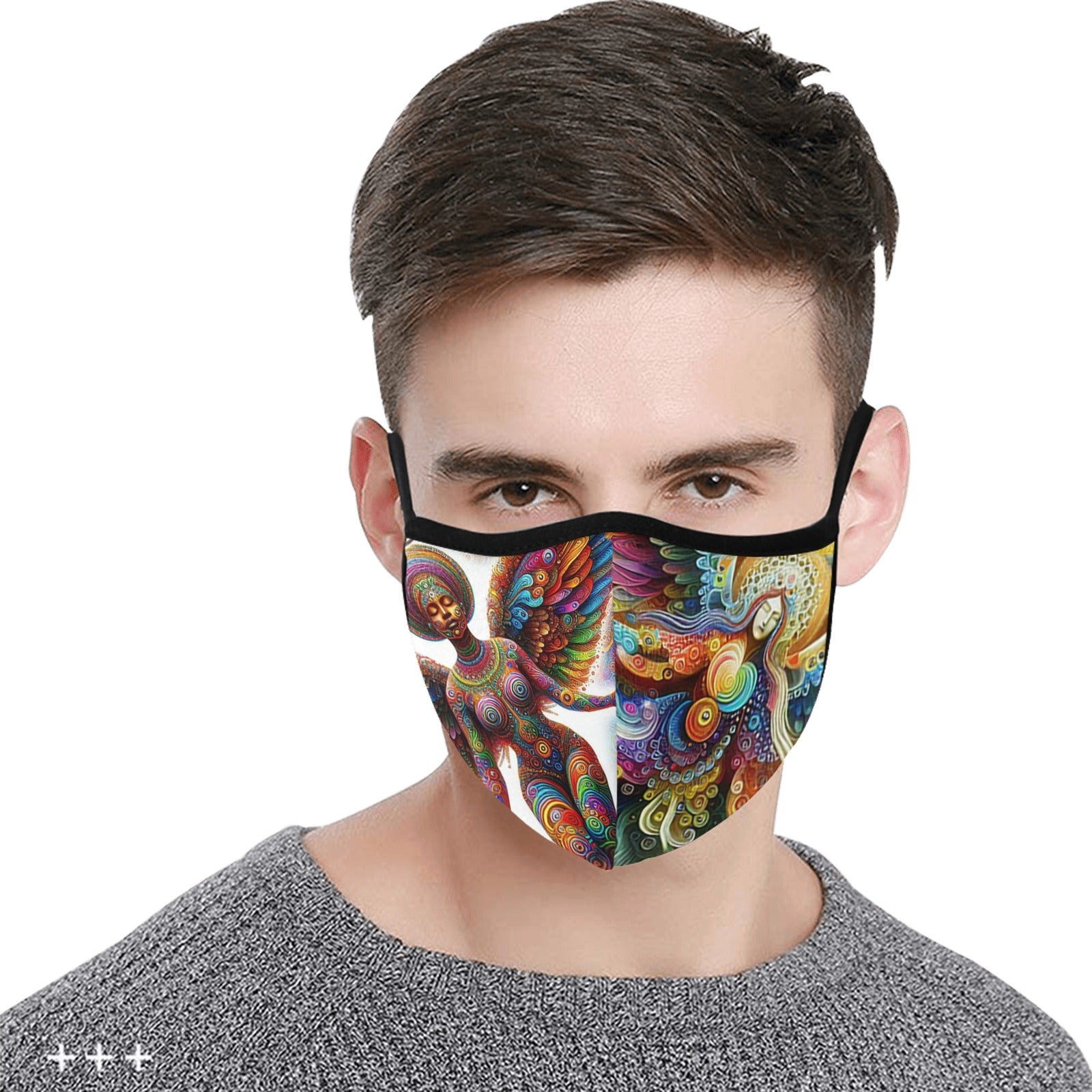 “Psychedelic Angels” Face Mask – Pack of 5 with 10 Filter Elements