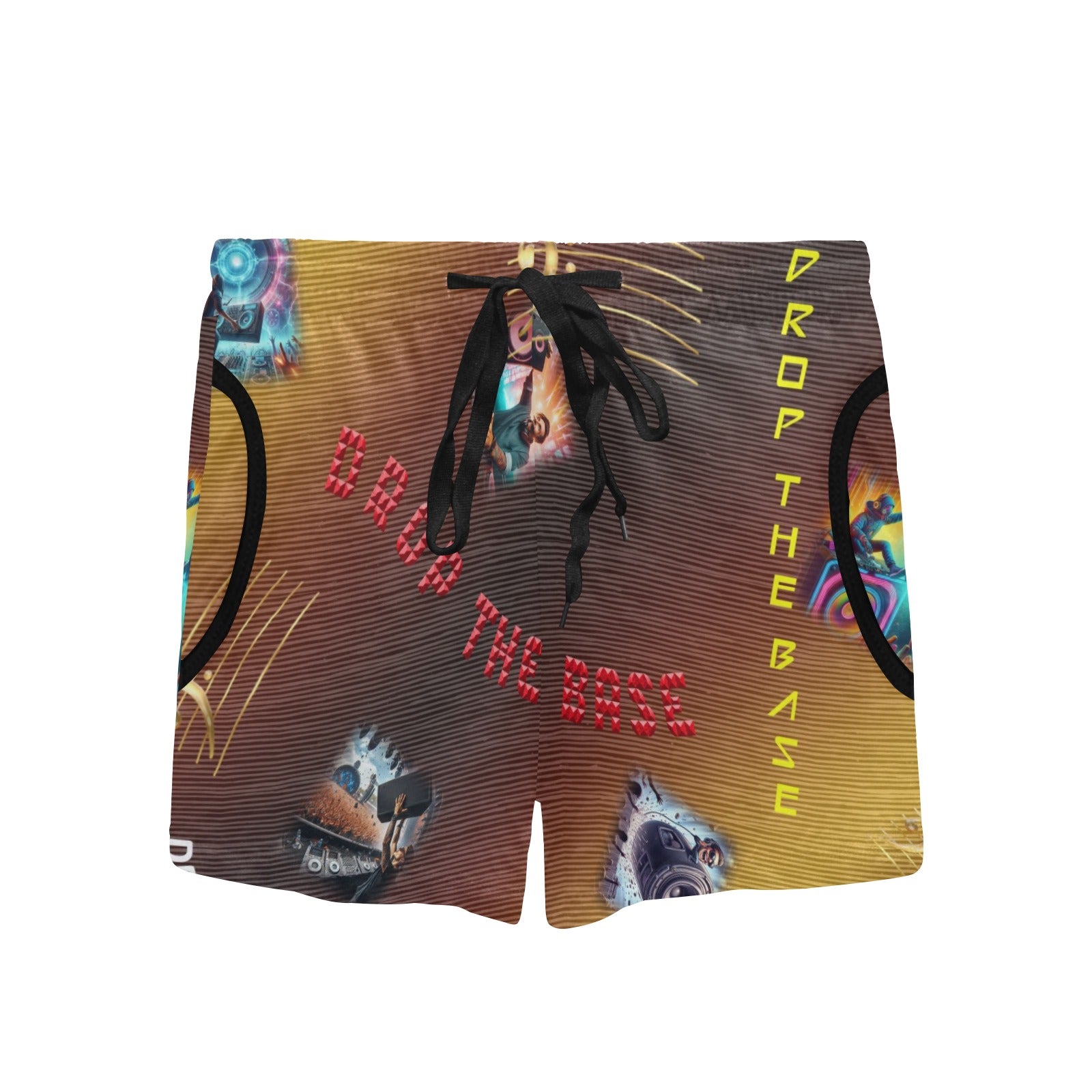 “Drop the Base” Women's Mid-Length Board Shorts