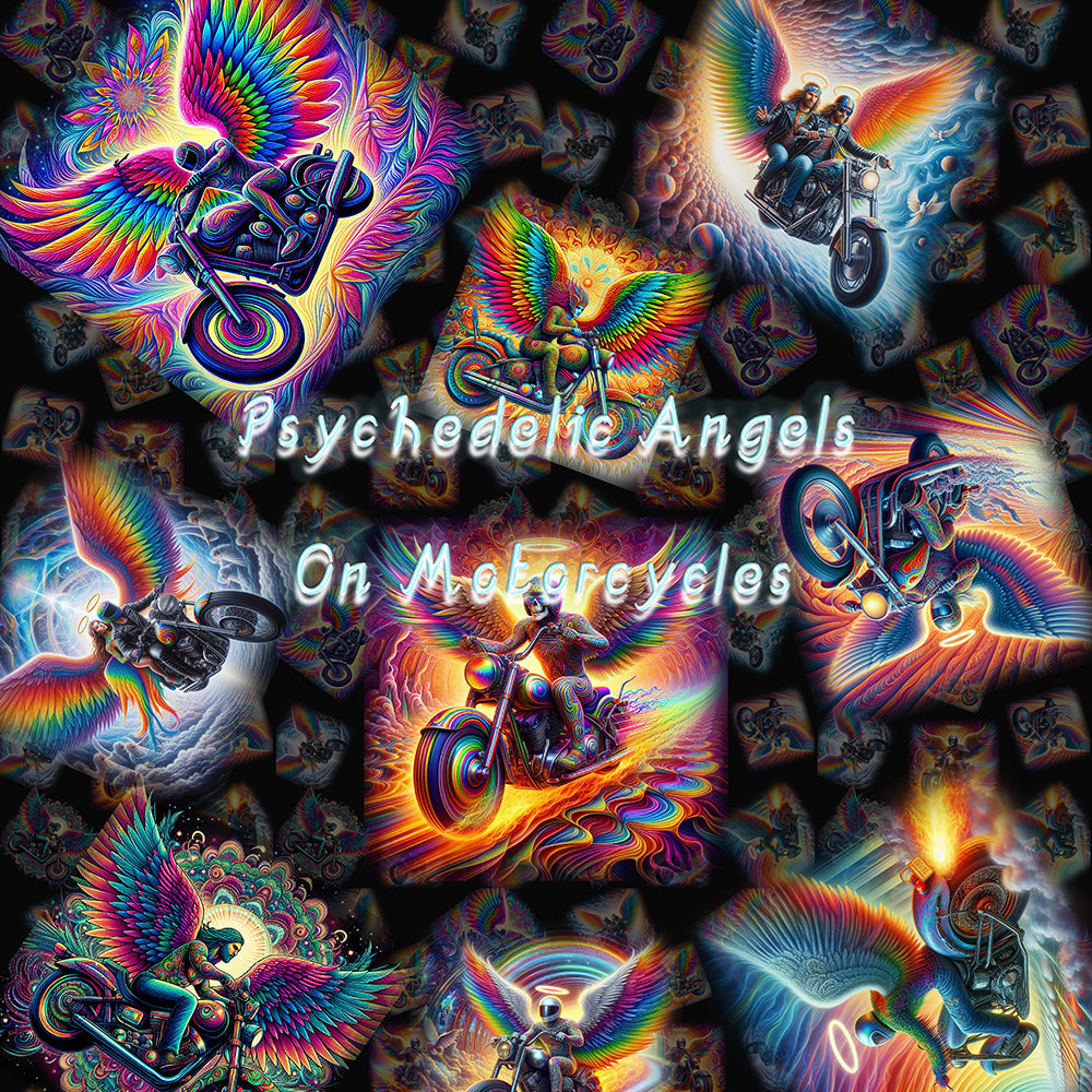 “Psychedelic Angels on Motorcycles“ Men's Standard Tank Top