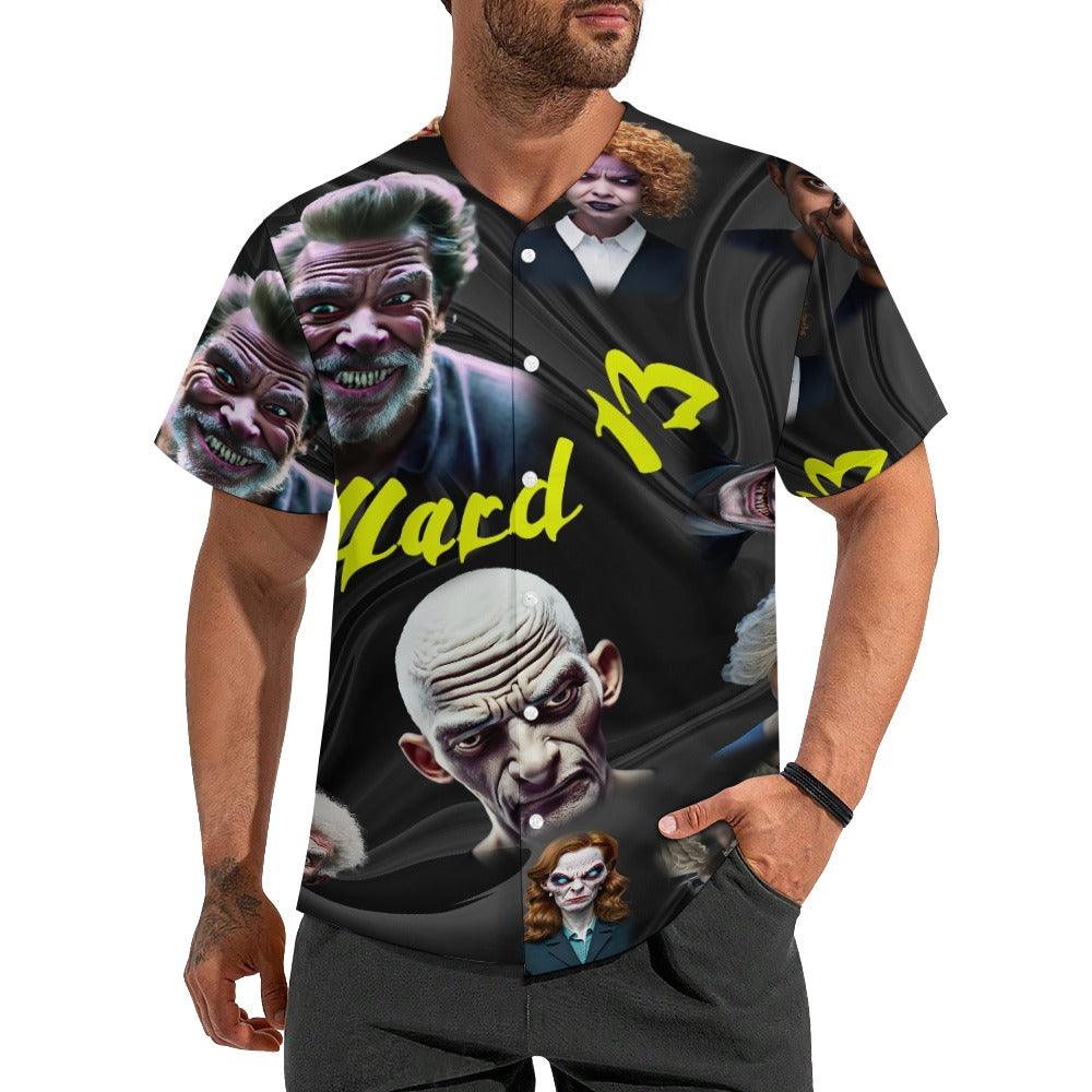 “Ward 13” Men’s Halloween Studded Baseball T-Shirt – Sizes XS – 5XL