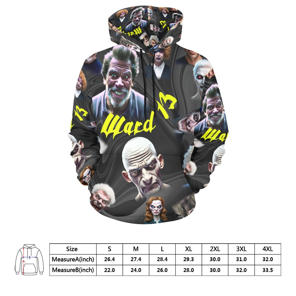 “Ward 13” Men’s Halloween Hoodie – Sizes S- 4XL